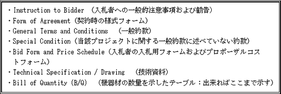 表12－1　引合書の項目例