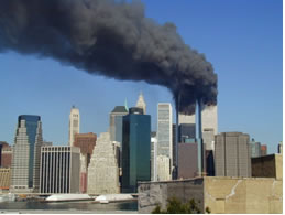 出典：NY世界貿易センターに激突した2機の航空機によるテロ