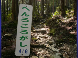 11番・藤井寺と12番焼山寺間にある遍路ころがし