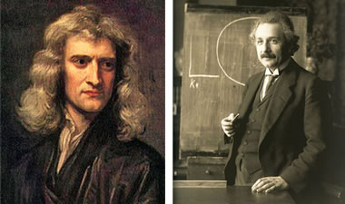 アイザック・ニュートン 1642～1727 アルバート・アインシュタイン 1879～1955
