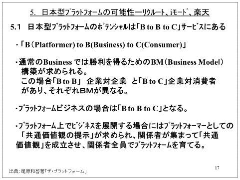 5.日本型プラットフォームの可能性-リクルート、iモード、楽天