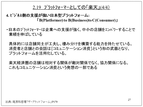 2.19 プラットフォーマーとしての「楽天」(4/4)