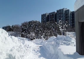 豪雪の北陸先端科学技術大学院大学