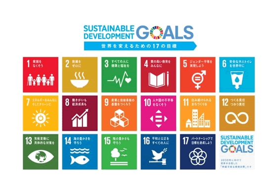 SDGs(Sustainable Development Goals：持続可能な開発目標)