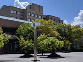緑多き岡山県立大キャンパス