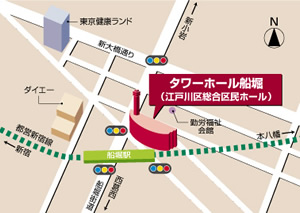 タワーホール船堀地図