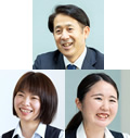 鍋嶋洋行氏、太美善氏、部坂菜津子氏